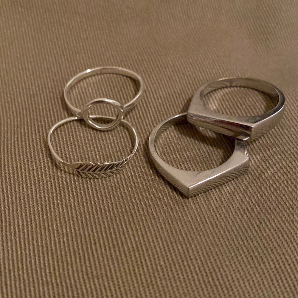SOLD Sterling Silver Rings (2), Silver (2)